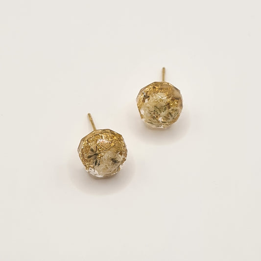 Flora Neutra Den Haag Faceted Circlet Stud Earrings