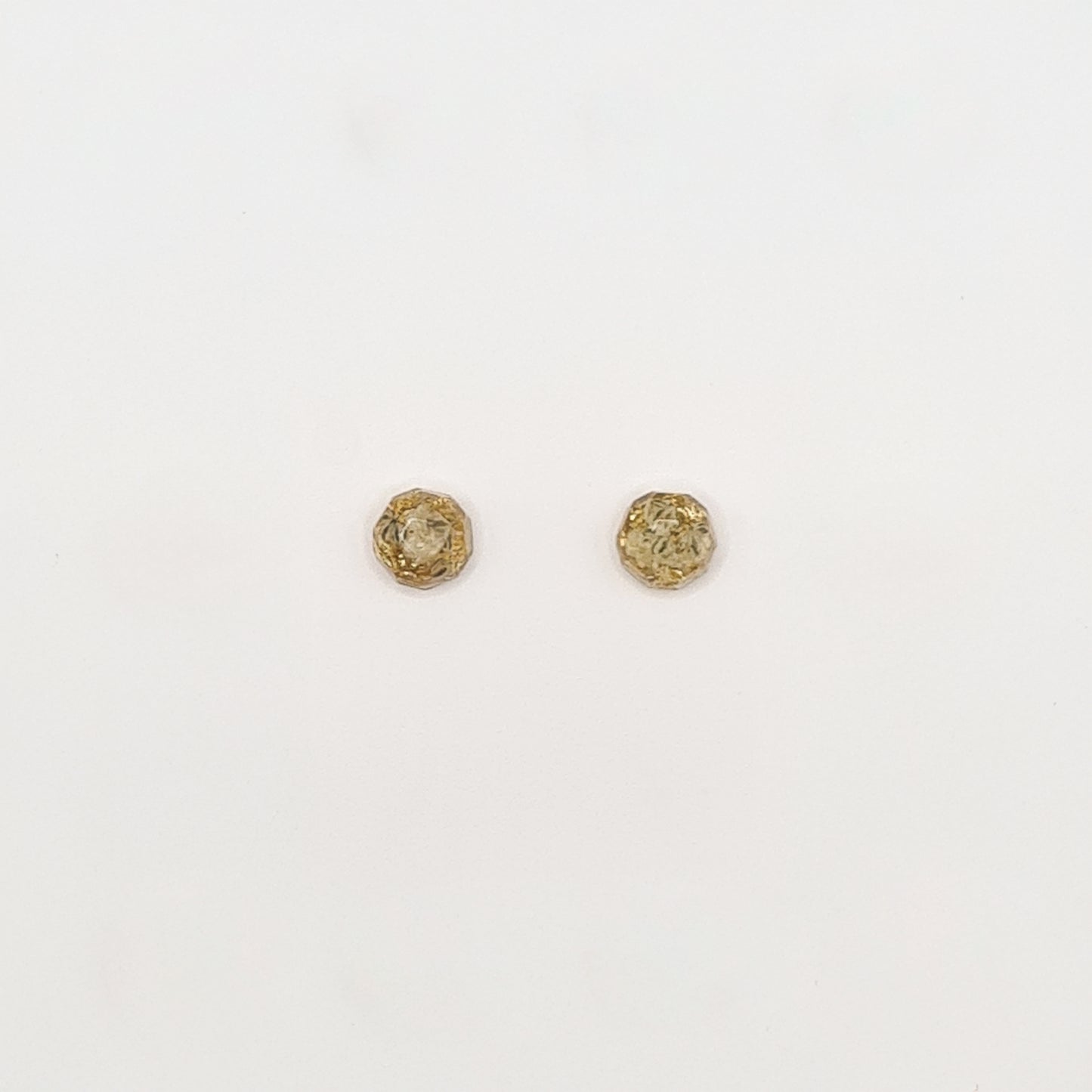 Flora Neutra Den Haag Faceted Circlet Stud Earrings