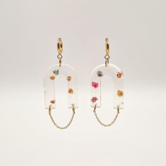 Flora Vivida Arch Link Earrings