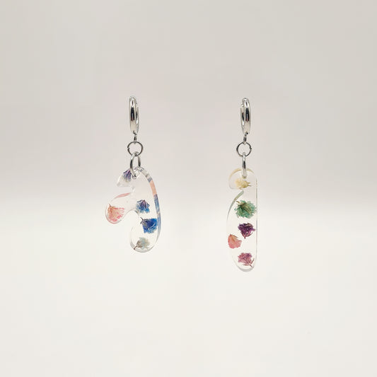 Lisbon Mini Asymmetric Organic Earrings