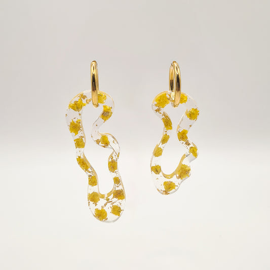 Sunny Amsterdam Asymmetric Organic Earrings