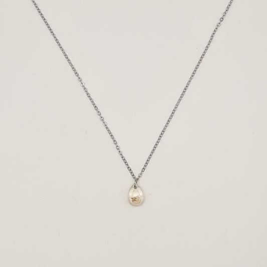 Flora Neutra Faceted Teardrop Necklace