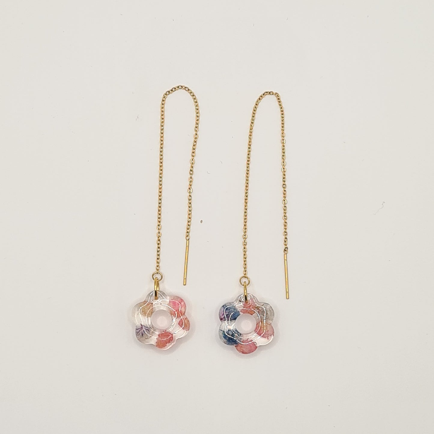 Lisbon Fleur Threader Earrings