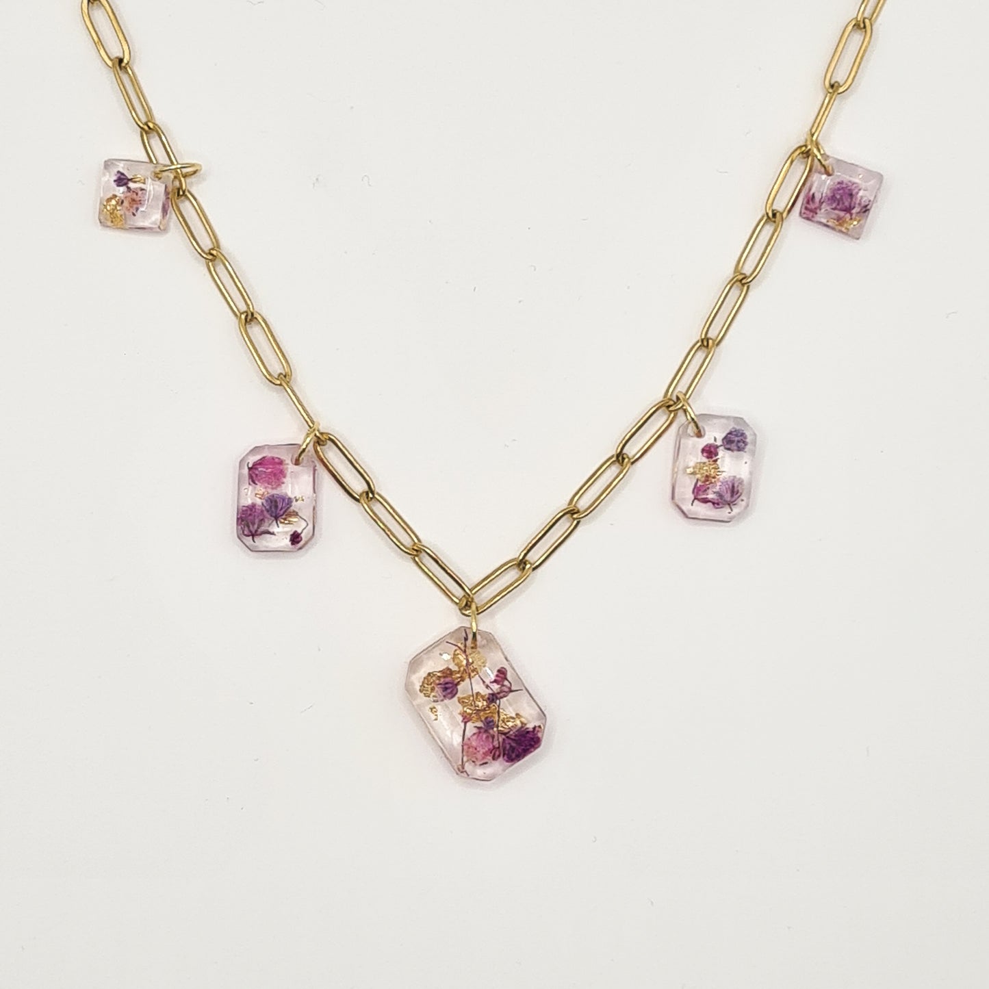 Violet Amsterdam Confetti Necklace