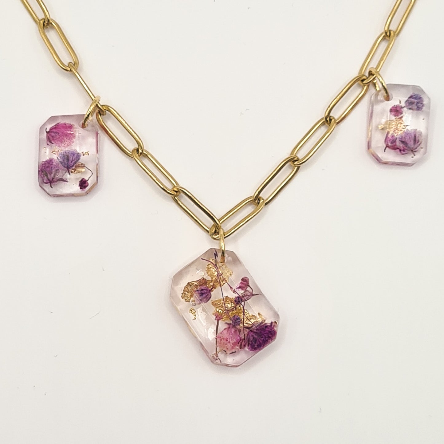 Violet Amsterdam Confetti Necklace