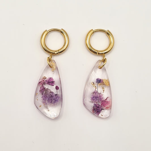 Violet Amsterdam Faceted Teardrop Earrings