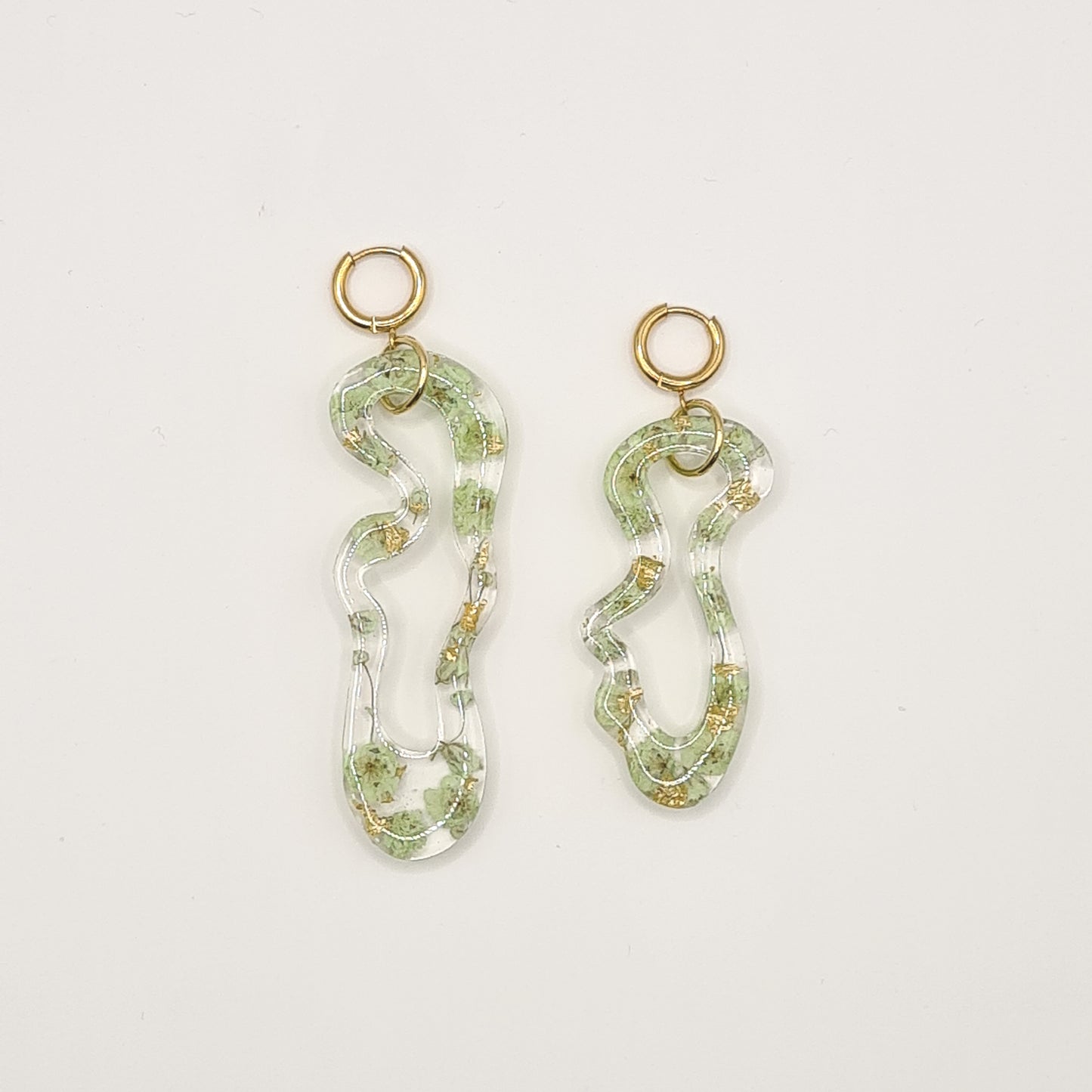 Mint Amsterdam Asymmetric Organic Earrings