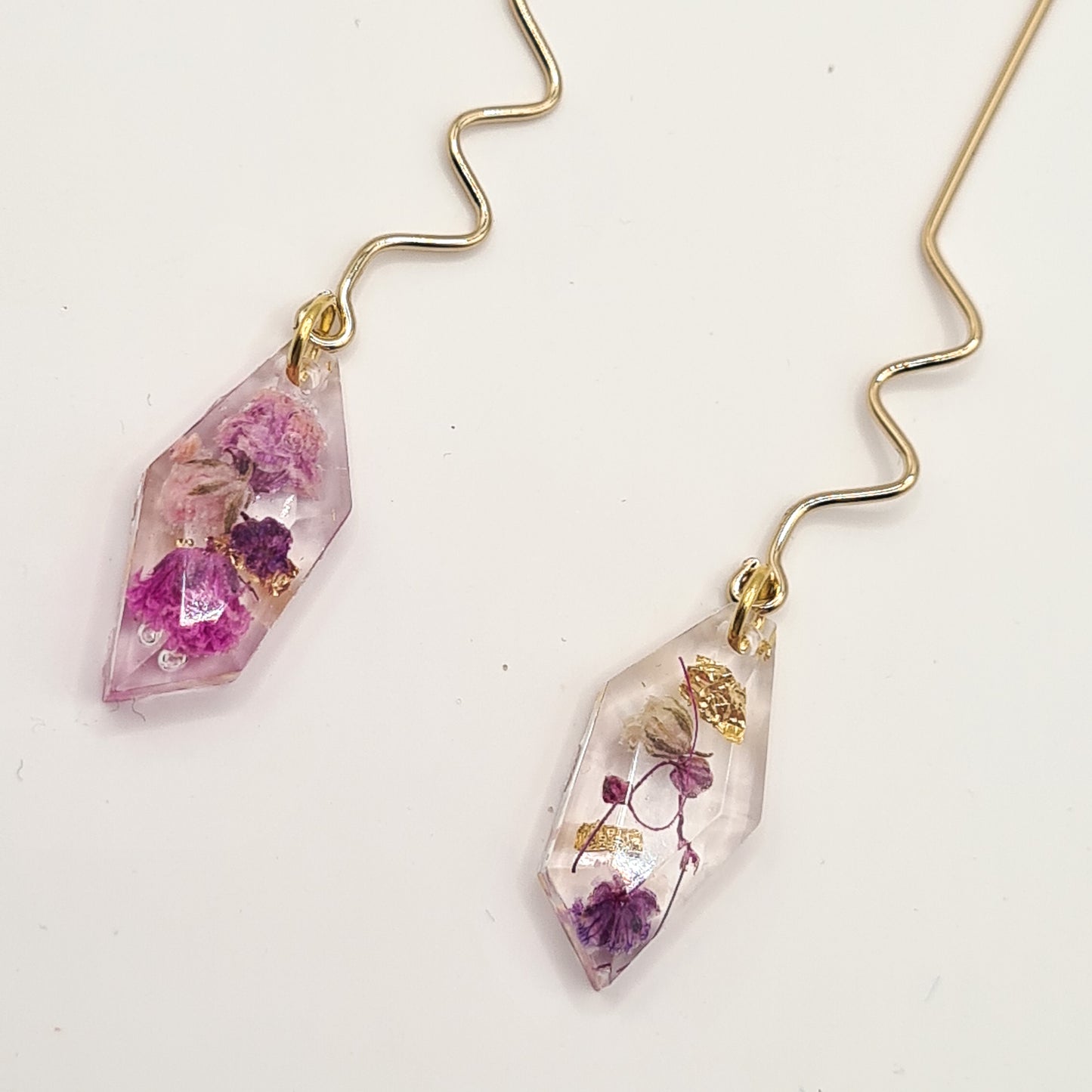 Violet Amsterdam Faceted Drop Earrings