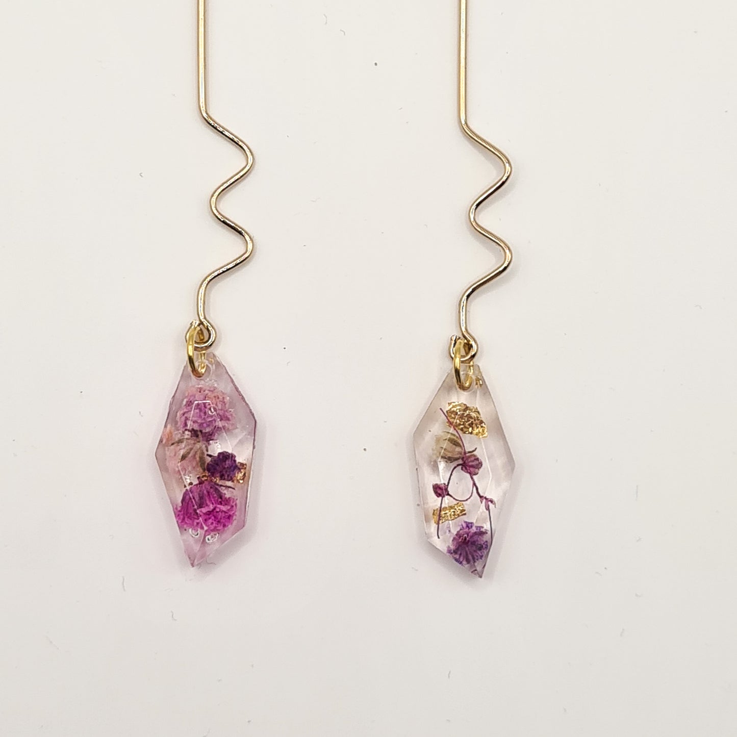 Violet Amsterdam Faceted Drop Earrings