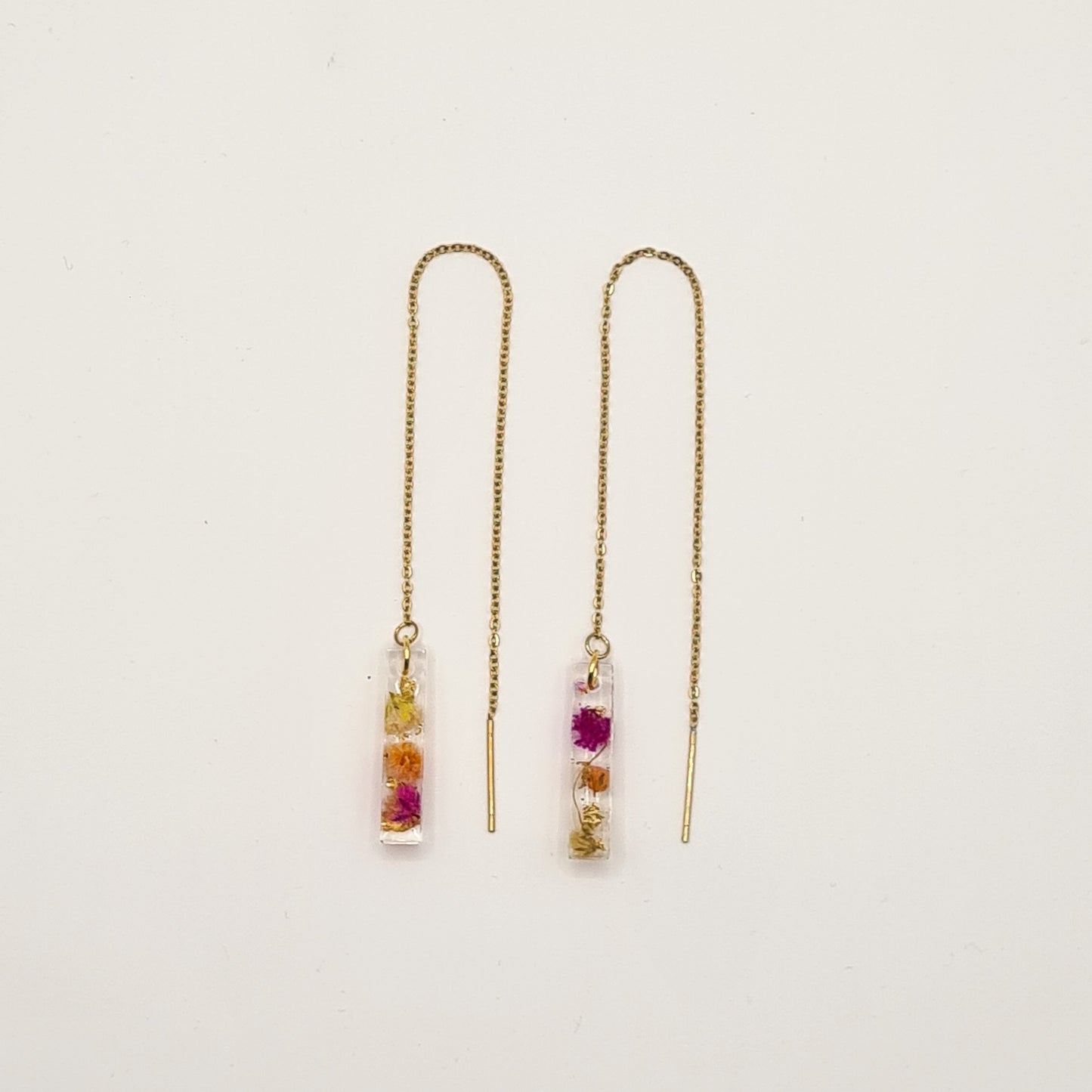 Den Haag Color Pop Linear Threader Earrings