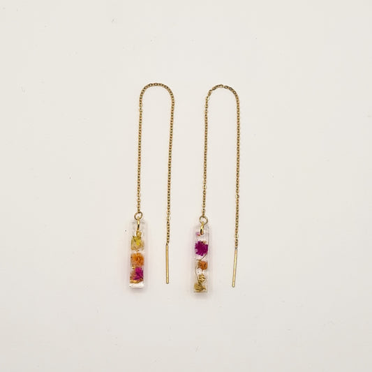 Den Haag Color Pop Linear Threader Earrings