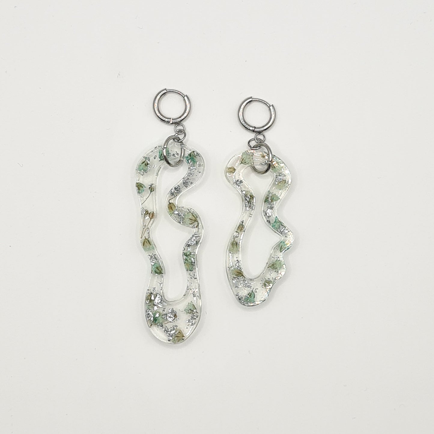 Hand Dyed Hellendoorn Asymmetric Organic Earrings