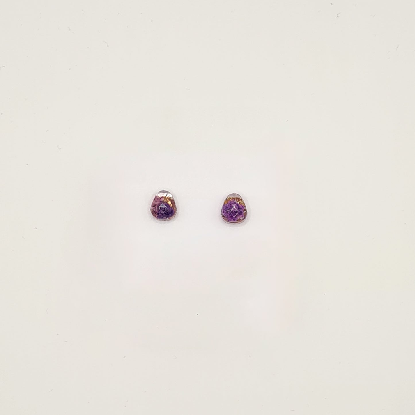 Violet Amsterdam Faceted Teardop Stud Earrings