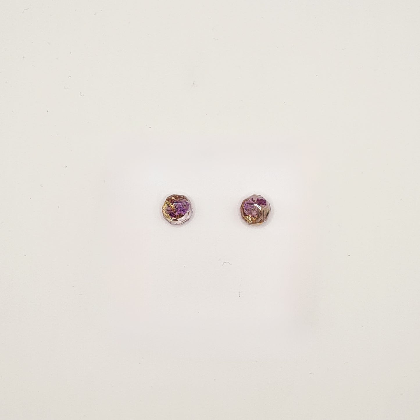 Violet Amsterdam Faceted Circlet Stud Earrings