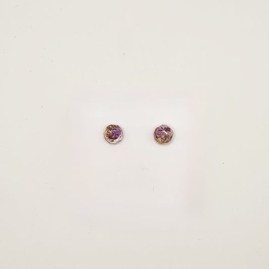 Violet Amsterdam Faceted Circlet Stud Earrings