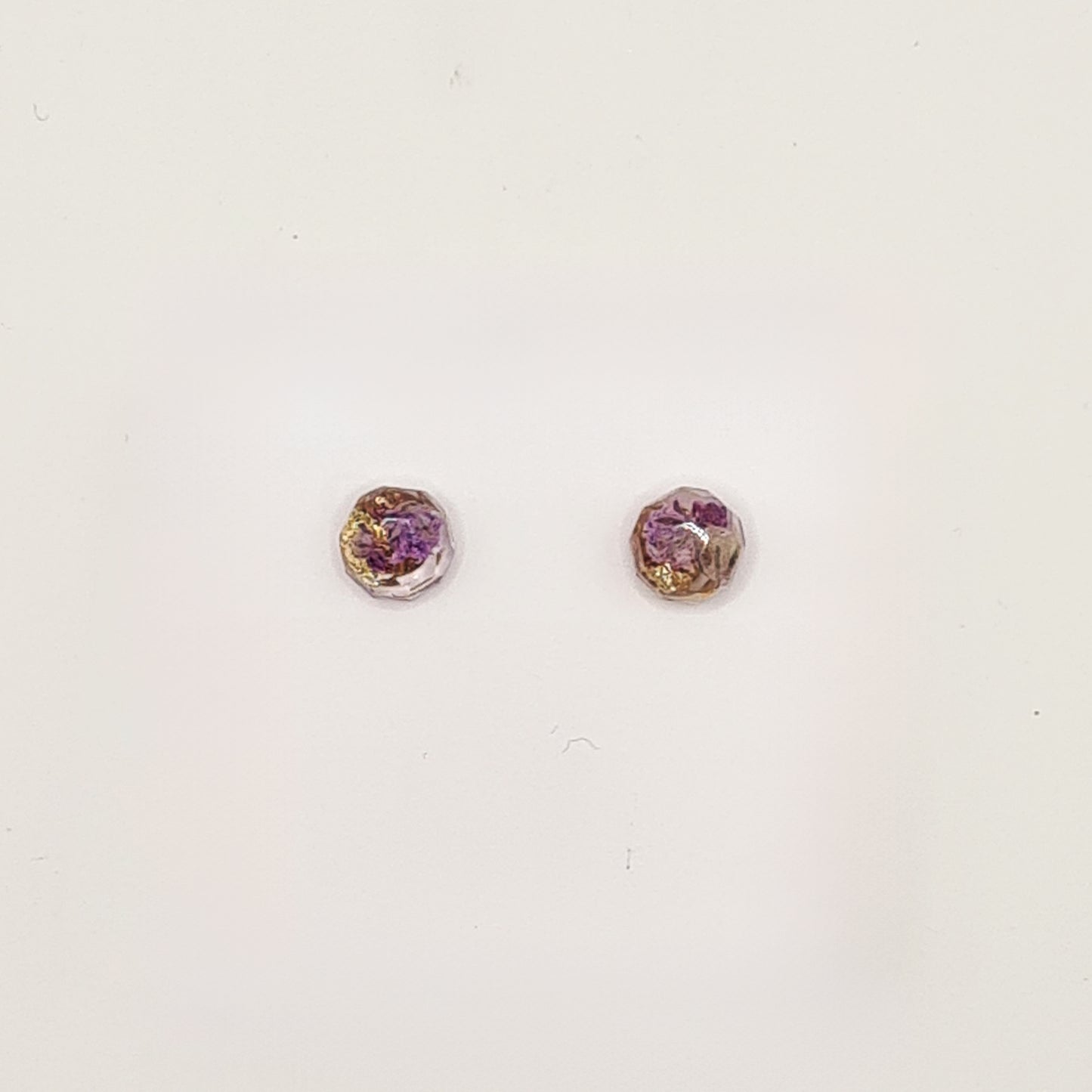 Violet Amsterdam Faceted Circlet Stud Earrings