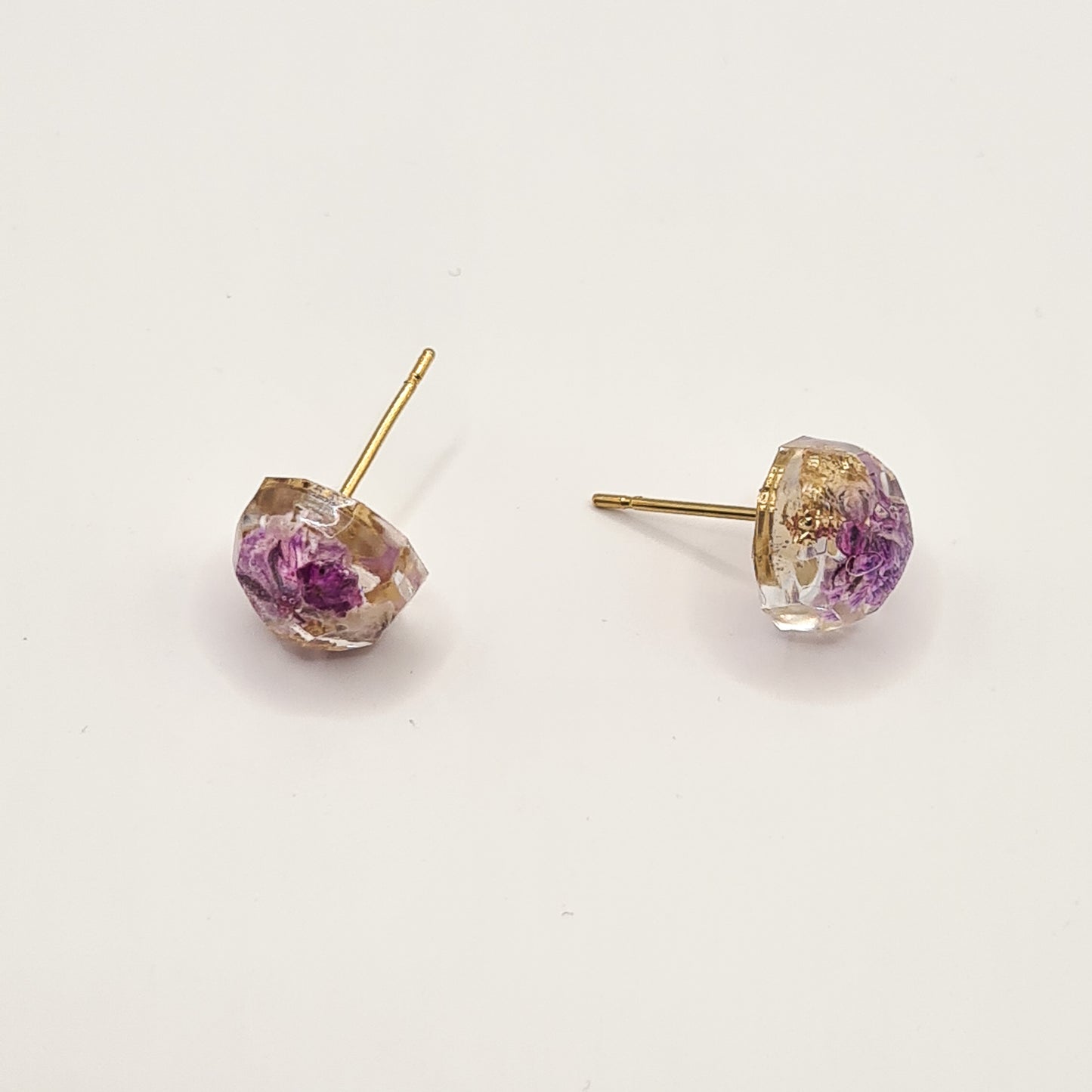 Violet Amsterdam Faceted Circlet Stud Earrings