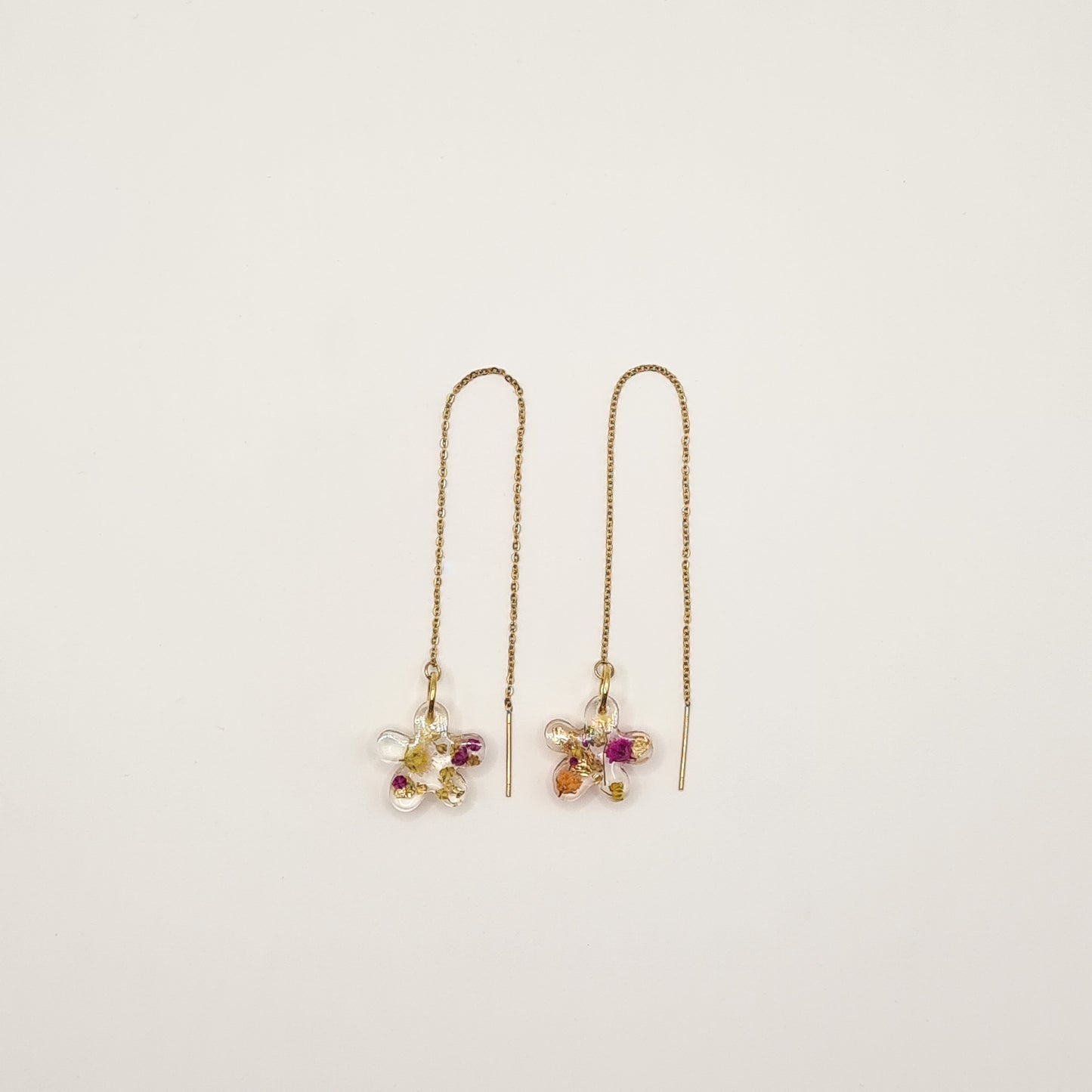 Den Haag Color Pop Fleur Threader Earrings