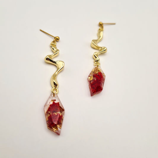 A Love Letter to Zeeland Faceted Liquid Drop Earrings