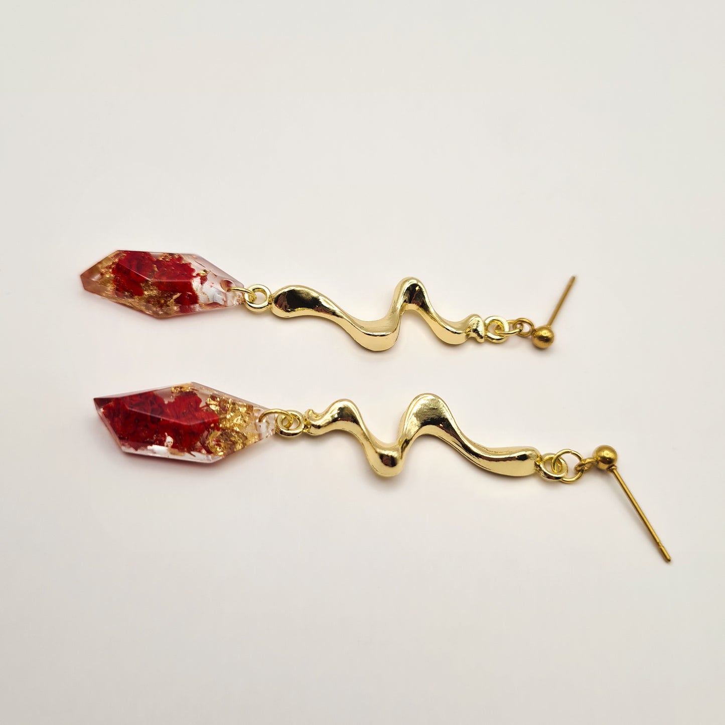 A Love Letter to Zeeland Faceted Liquid Drop Earrings