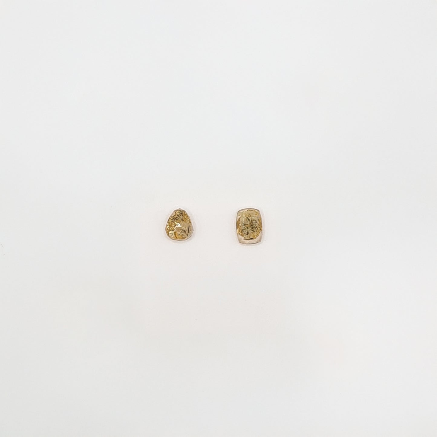 Flora Neutra Den Haag Rectangular Facet & Faceted Teardrop Stud Earrings