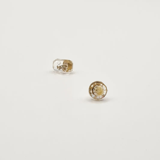 Flora Neutra Den Haag Mini Rectangular Facet & Faceted Circlet Stud Earrings