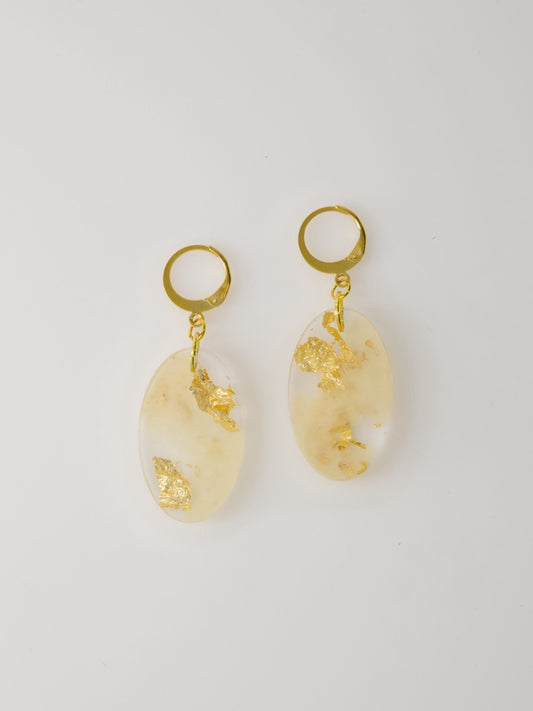Golden Ellipse Earrings
