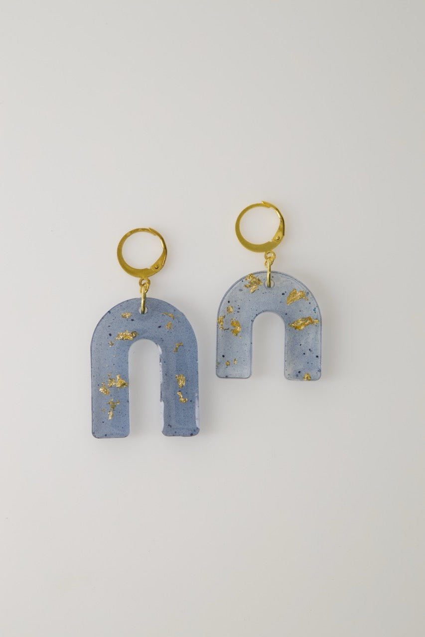 Starry Night Asymmetric Arch Earrings