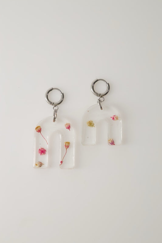 Flora Vivida Asymmetric Arch Earrings