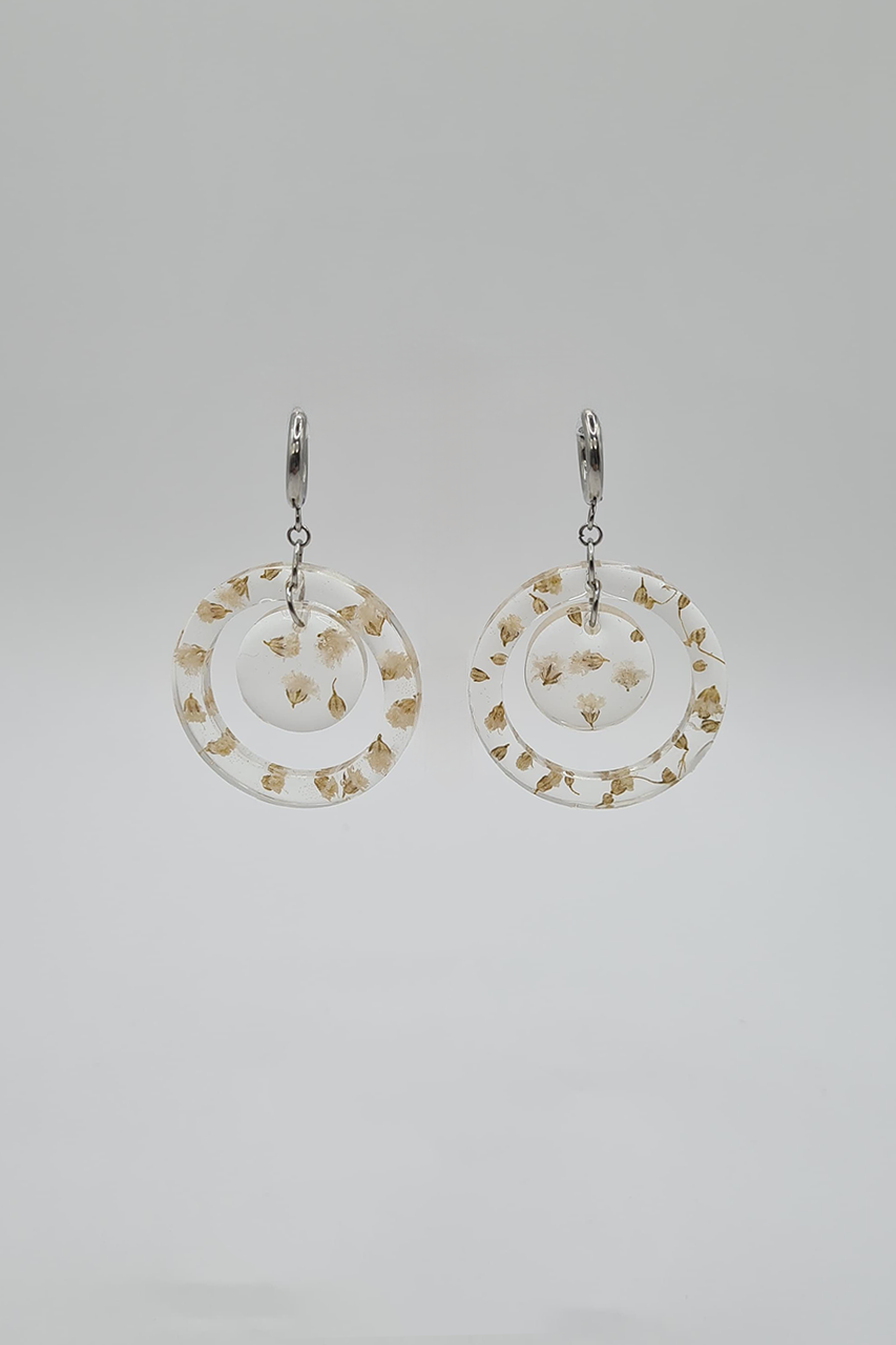 Flora Neutra Circlet Hoop Earrings