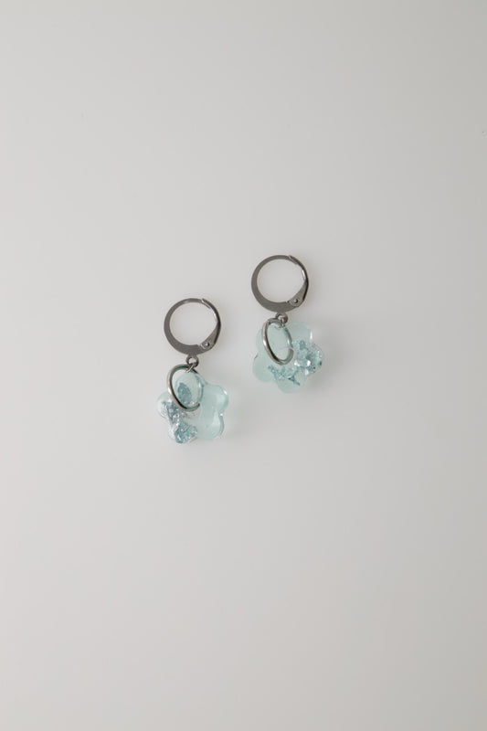 Aqua Fleur Earrings